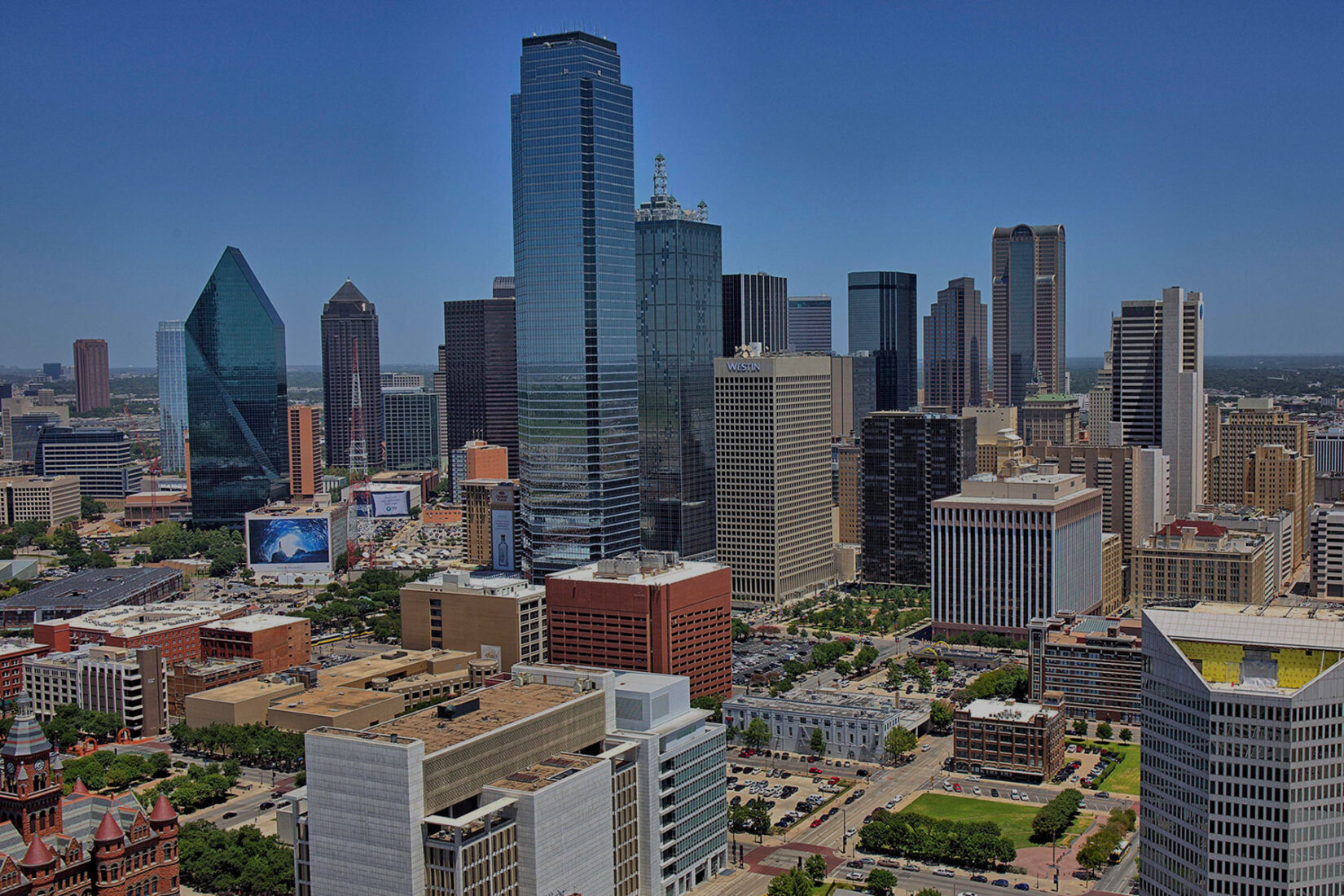 Dallas Skyline on a Clear Blue Day