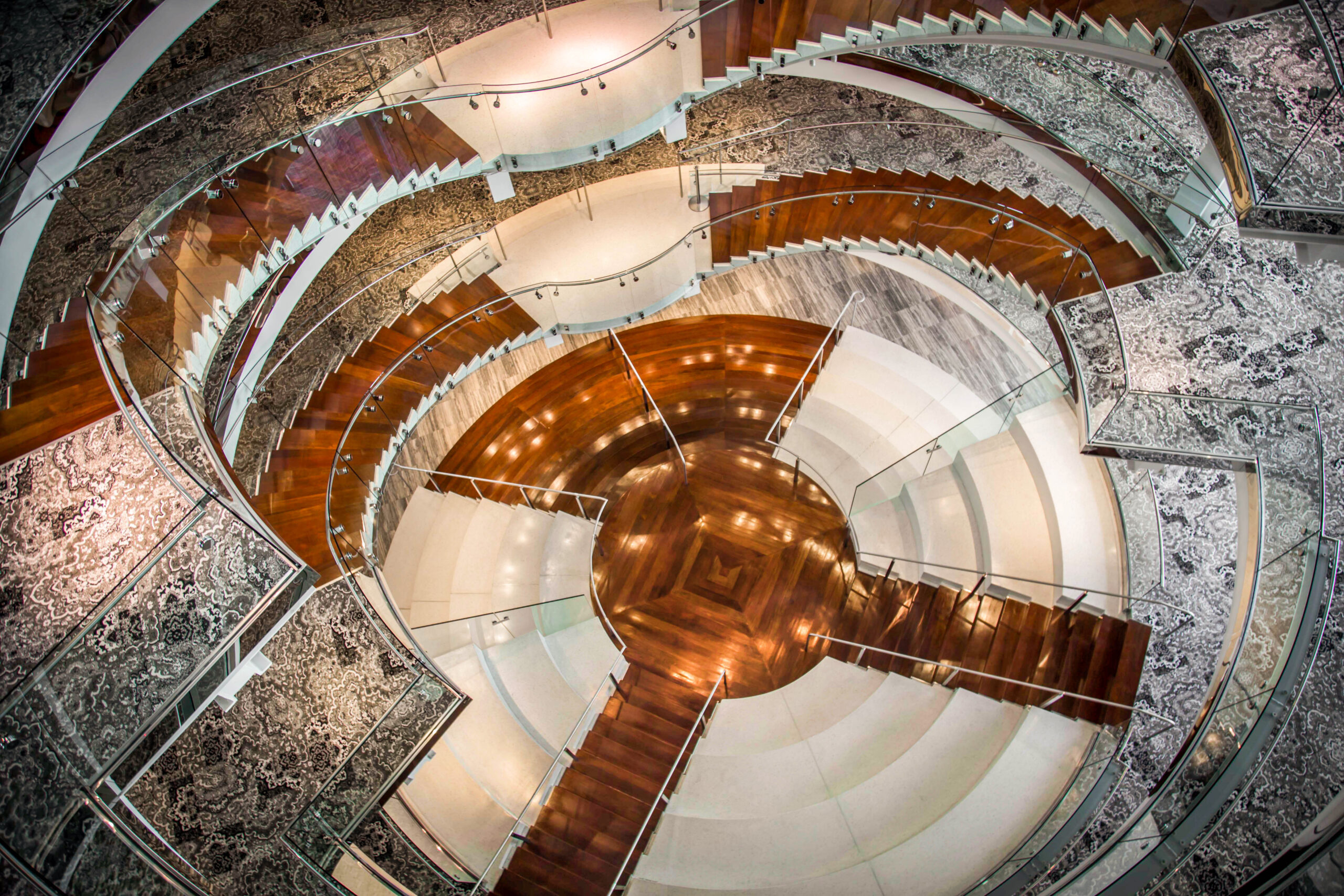 Elegant Multi-Story Staircase