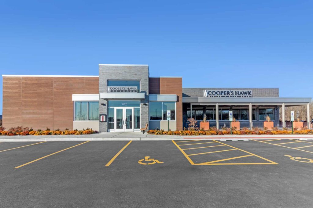 Exterior View of Newly Built Cooper's Hawk Location
