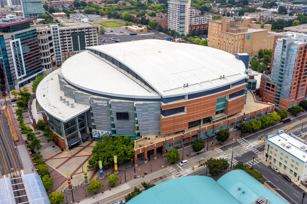 Spectrum Arena Charlotte NC Drone Aerial CS3 Photography
