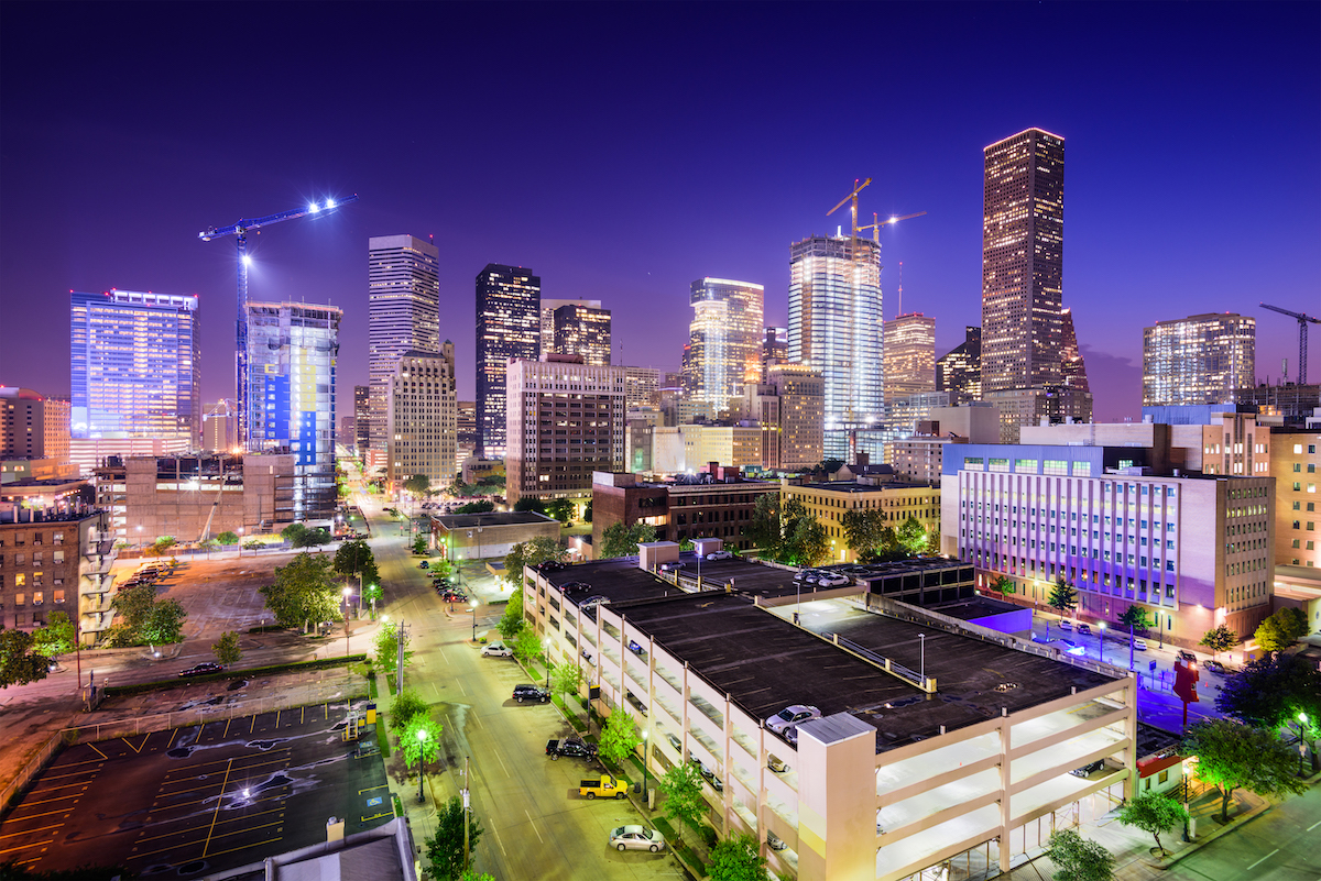 CS3 Photography is a Google photo business trusted agency. Houston skyline at night.
