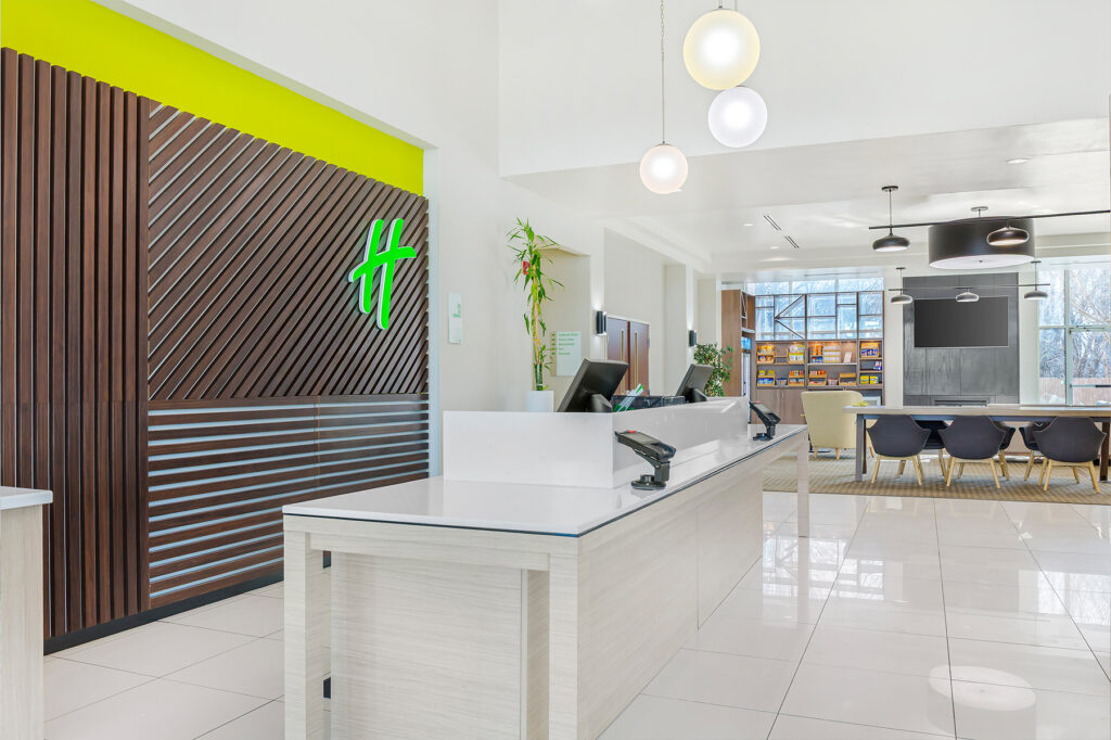 Holiday Inn Louisville hotel lobby photography